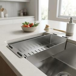 Pure.Sink Comfort Bandeja para fregadero de acero inoxidable COL-SS